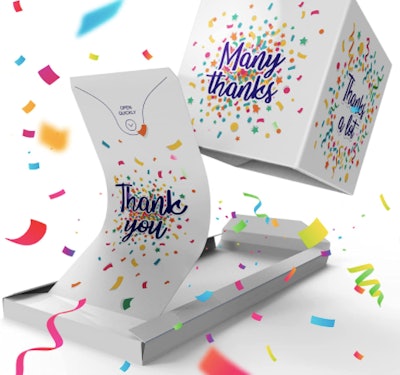 Exploding Confetti Thank You Card is a great teacher appreciation card