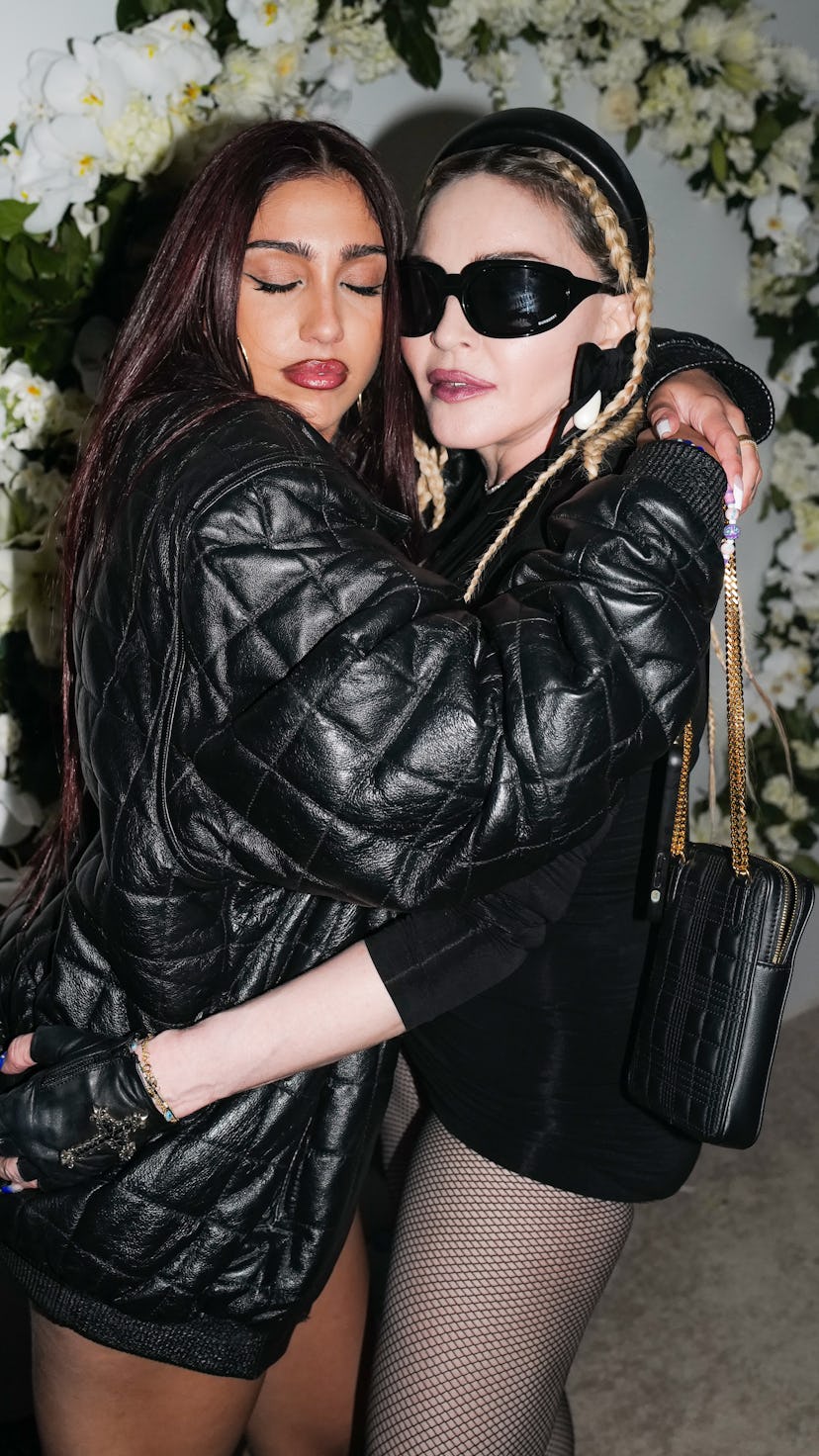 Lourdes Leon and Madonna celebrate Burberry’s new Lola bag in West Hollywood on April 20.