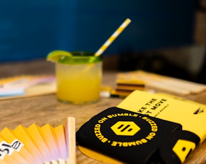 Bumble's new IRL program includes happy hour events. 