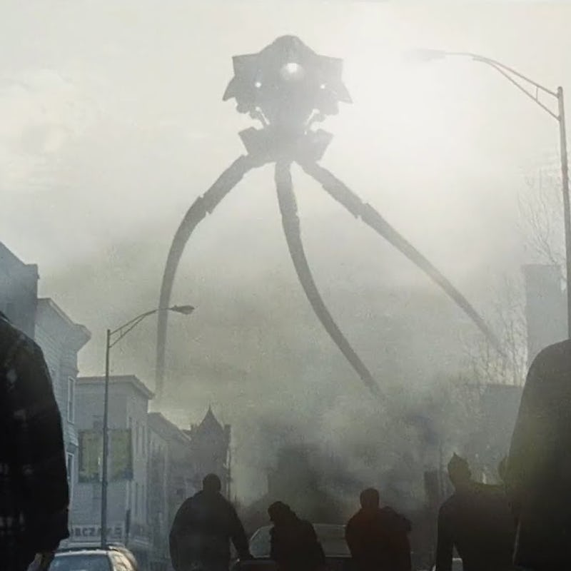 A screenshot from the movie 'War of the Worlds'