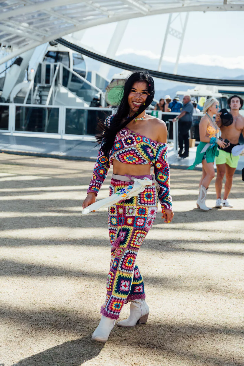 coachella festival dress Tropicoqueta,' Sheer Dresses and Bieber Fever Took Over Coachella 2026 Street Style