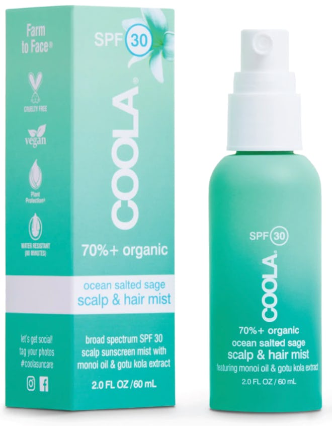 Coola Scalp & Hair Mist Organic Sunscreen SPF 30 for scalp SPF