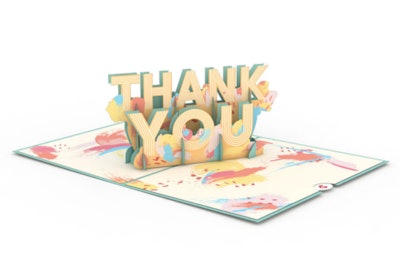 Thank You Pop-Up Card is a great teacher appreciation card