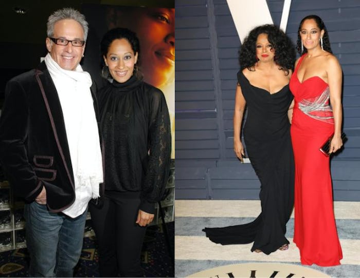Tracee Ellis Ross with her parents Robert Ellis Silberstein and Diana Ross.