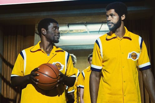 Quincy Isaiah and Solomon Hughes play Magic Johnson and Kareem Abdul-Jabbar in HBO's 'Winning Time.'