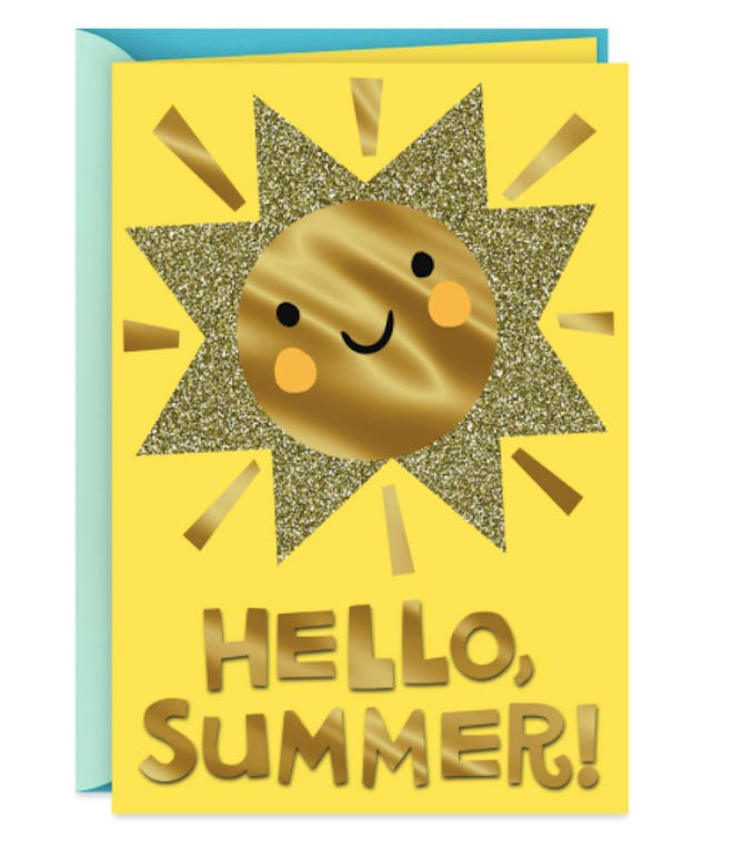 Hello Summer Card is a great teacher appreciation card