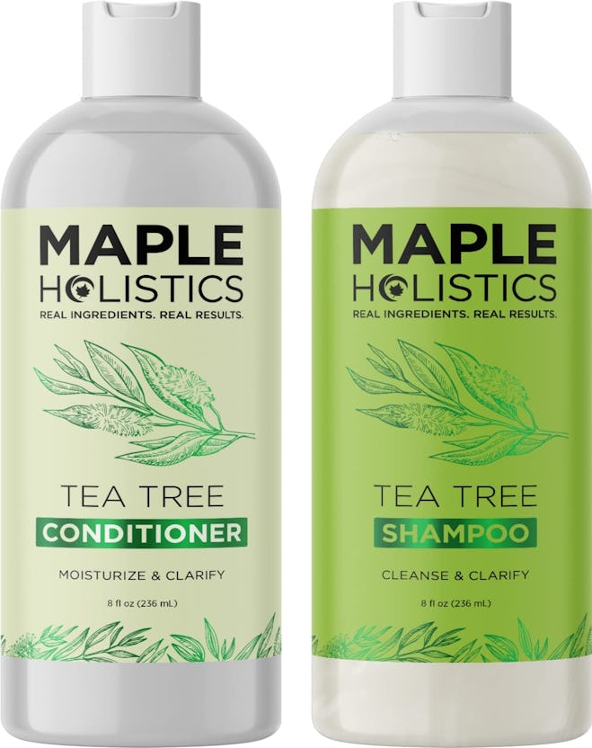 how to promote hair growth maple holistics tea tree oil shampoo & conditioner