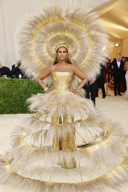 Iman attends The 2021 Met Gala Celebrating In America: A Lexicon Of Fashion 