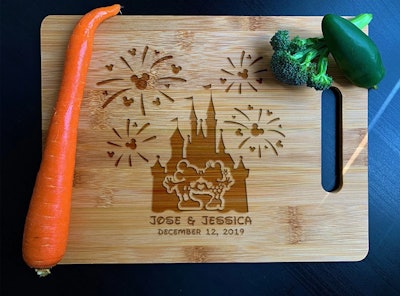 mother's day gift, disney cutting board