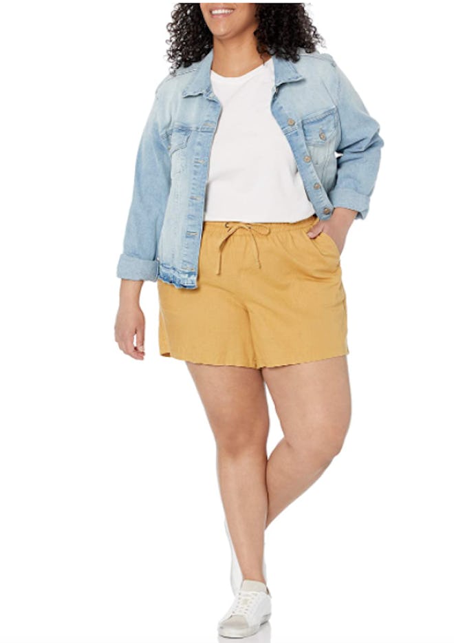 Amazon Essentials Drawstring Linen Shorts