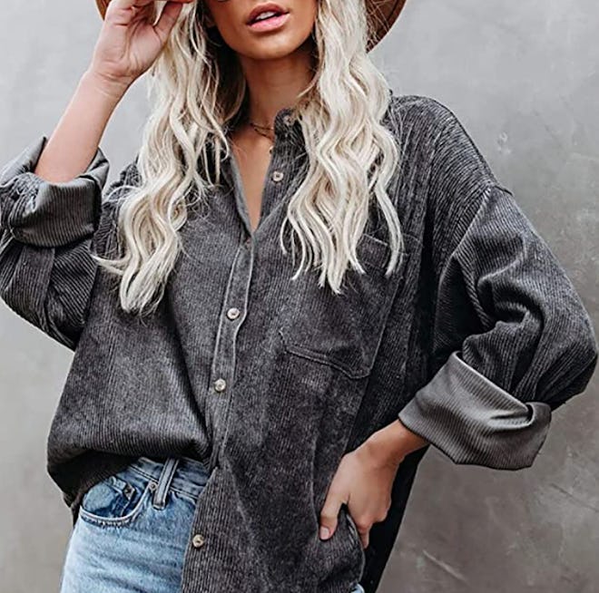 Dokotoo Corduroy Button Down Shirt