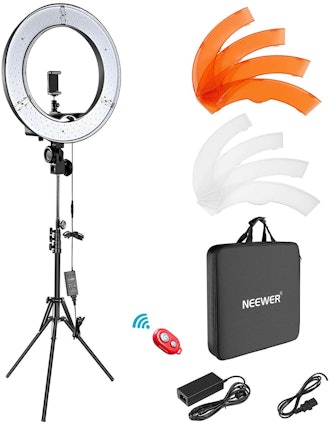 This ring light for youtube is an overall great pick with high ratings.