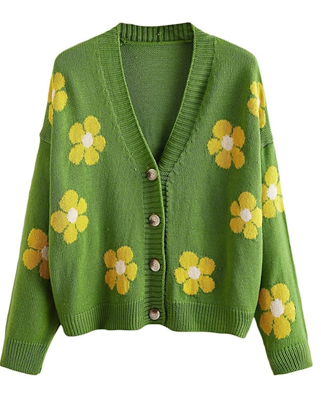 MakeMeChic Floral Cardigan