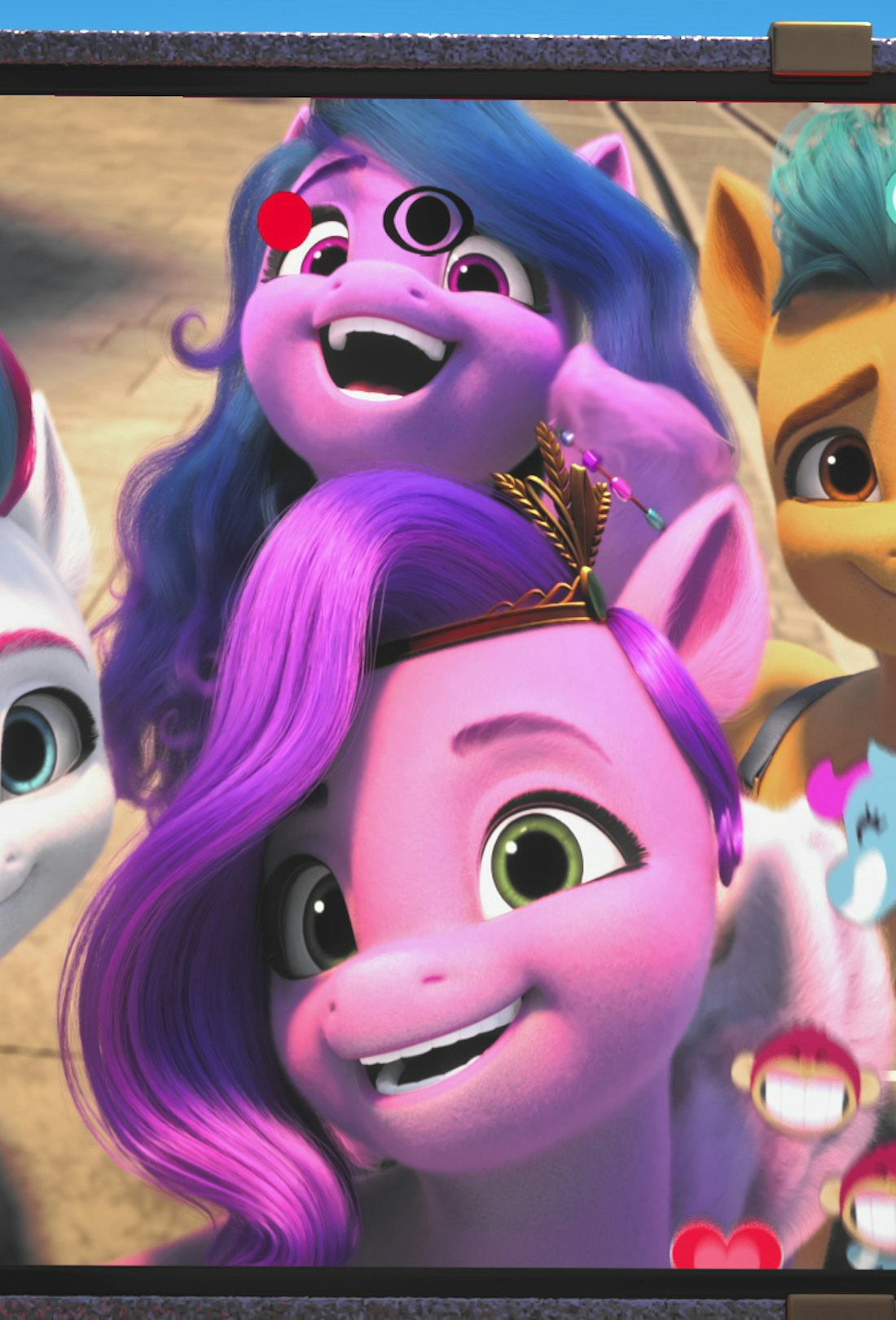 The ponies on 'My Little Pony: Make Your Mark,' coming May 2022 to Netflix, take a selfie.