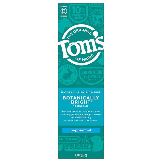 Tom's Of Maine Botanically Bright Whitening Toothpaste, Peppermint, 4.7 Oz.
