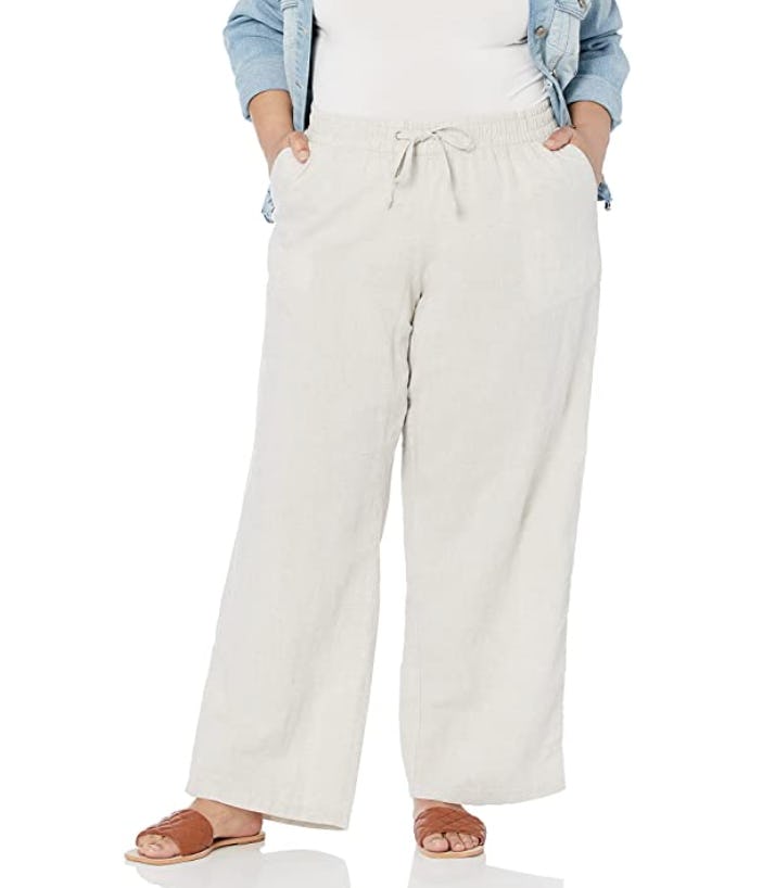 Amazon Essentials Linen Wide Leg Pants