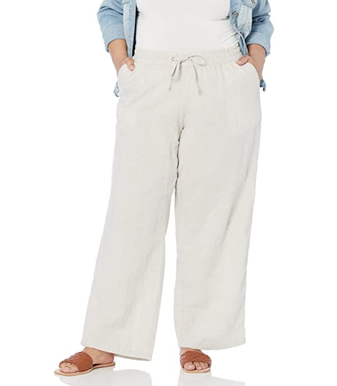 Amazon Essentials Linen Wide Leg Pants