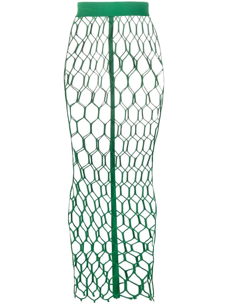 Nina Ricci fishnet skirt