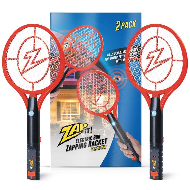 Zap It Bug Zapper Rechargeable Bug Zapper Racket (2-Pack)