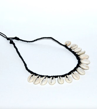 AyaDonna Black Cowery Shell Necklace