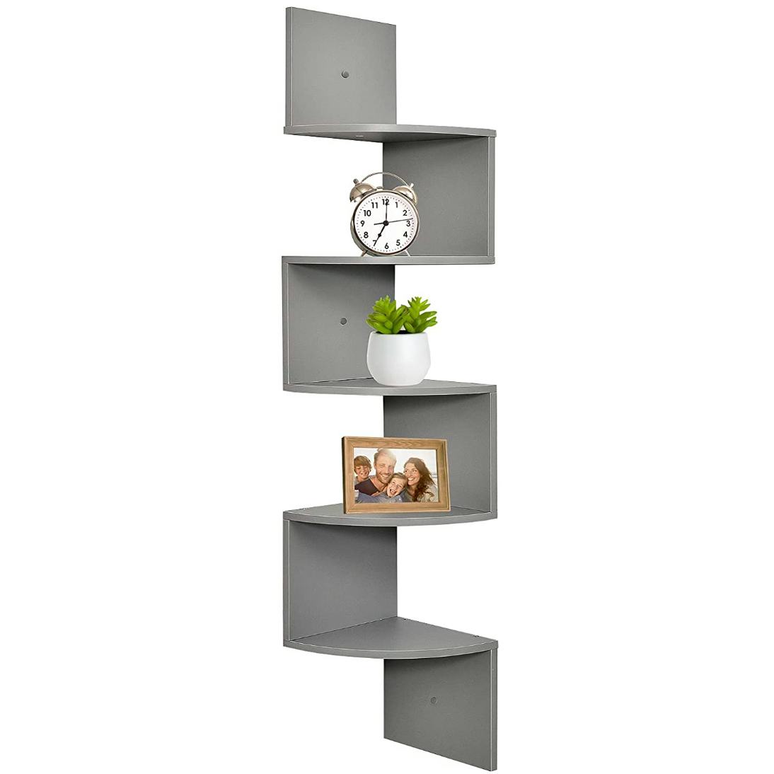 Greenco 5-Tier Corner Shelves