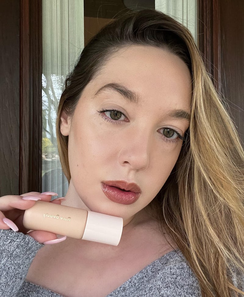 An honest review of Rare Beauty's Positive Light Tinted Moisturizer.