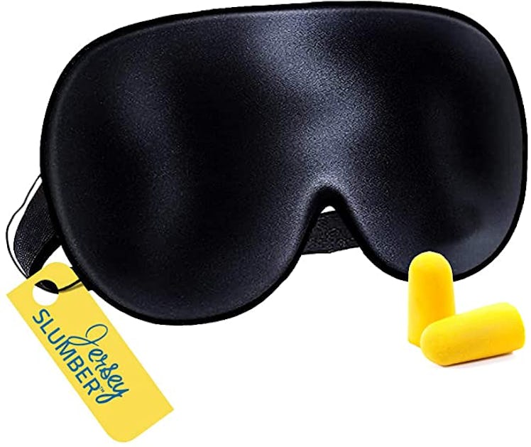 This sleep mask will help you know how to sleep on a plane. 