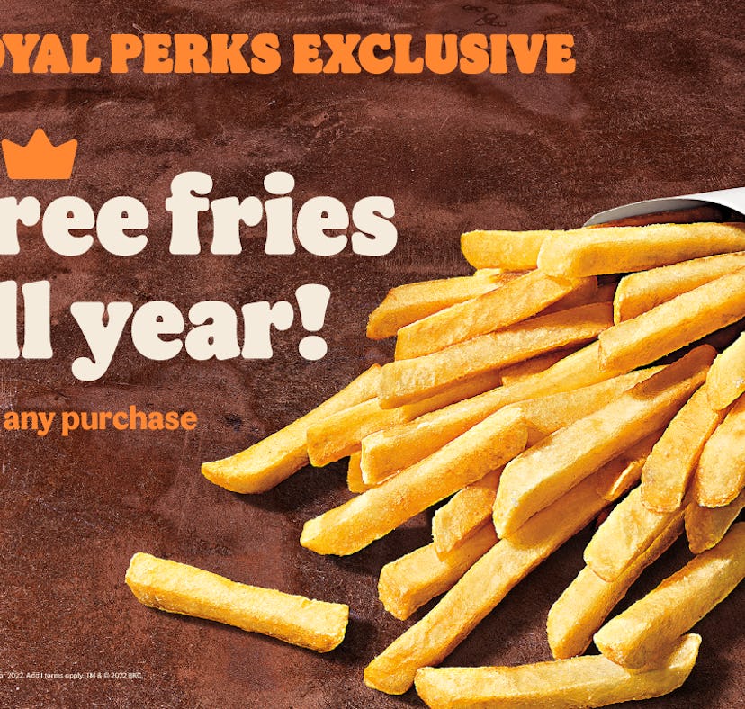 Burger King’s weekly free fries 2022 deal is so simple to redeem.