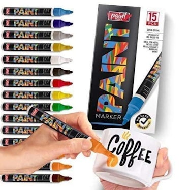 Paint Mark Quick-Dry Paint Pens (15-Pack)