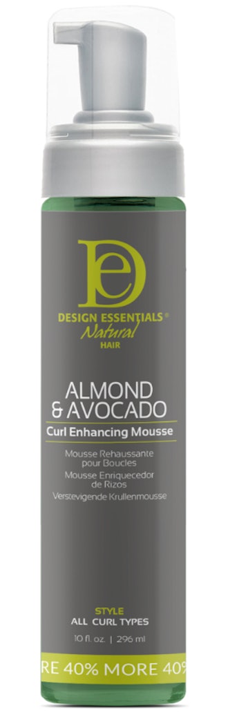 Design Essentials Almond & Avocado Curl Enhancing Mousse for heatless braid outs