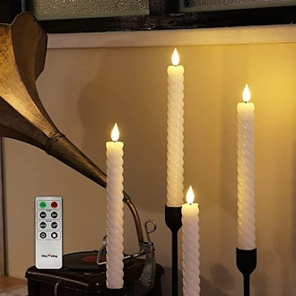 best flameless candles twist taper candles