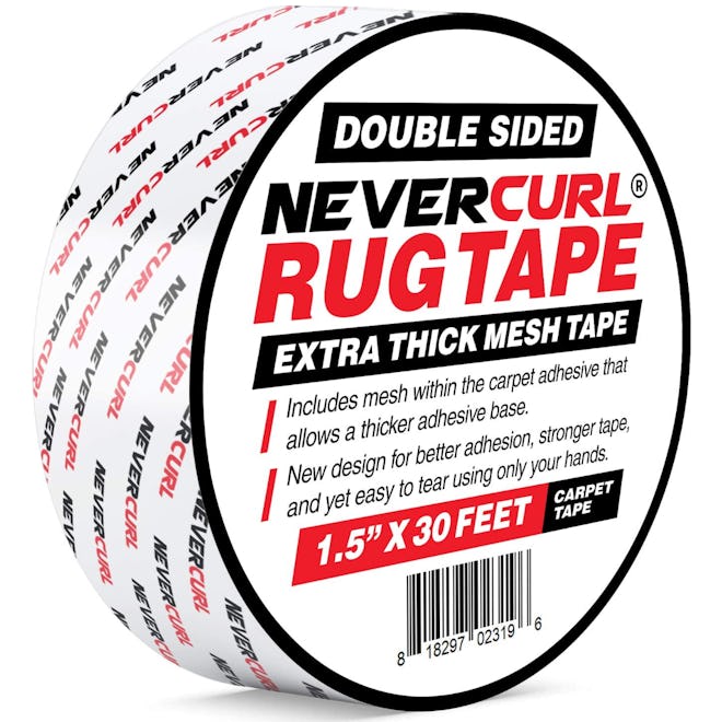 NeverCurl Double Sided Extra Thick Rug Tape