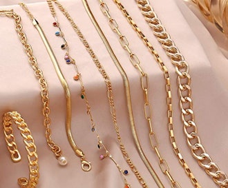 17 MILE Gold Chain Necklace and Bracelet Set