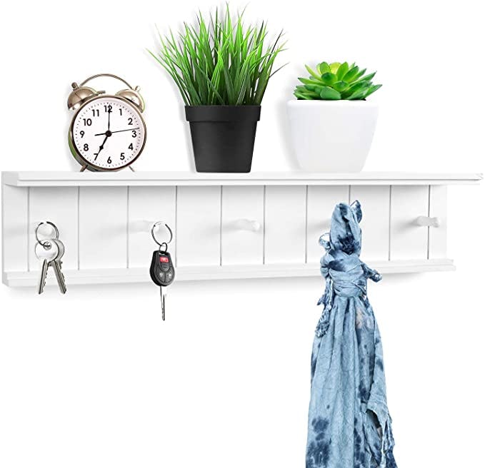 Greenco Entryway Wall Mounted Floating Shelf