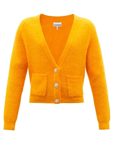 spring summer leggings outfits 2022 orange cardigan