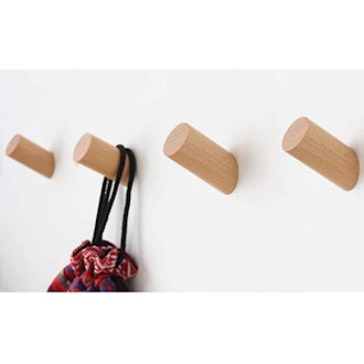 Felidio Wood Wall Hooks (4-Pack)
