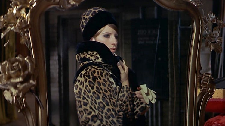 Barbra Streisand Fanny Brice leopard coat 