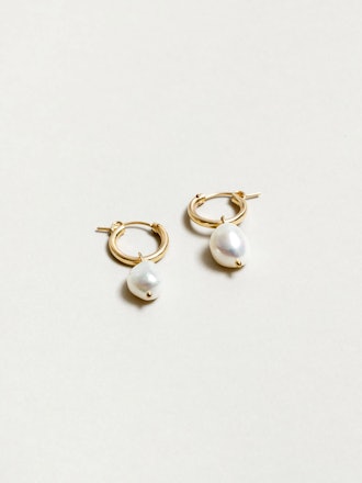 Wolf Circus Pearl Hoops in Gold makes a great Mother's Day gift