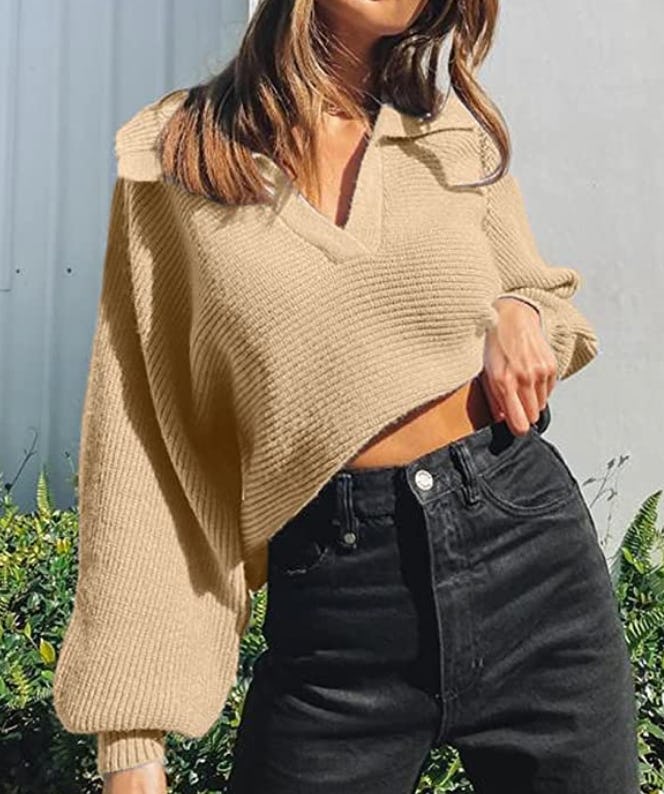 CHYRII Long Sleeve Knitted Polo Shirt