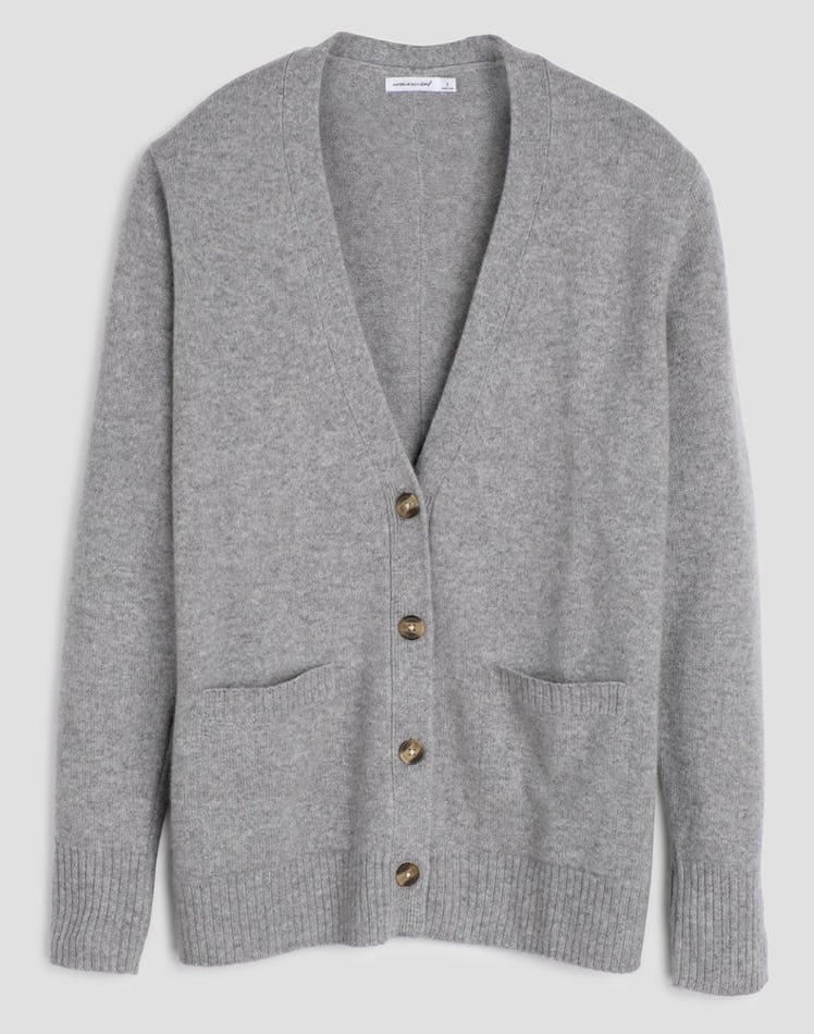 unscribed Cashmere Boyfriend Cardigan