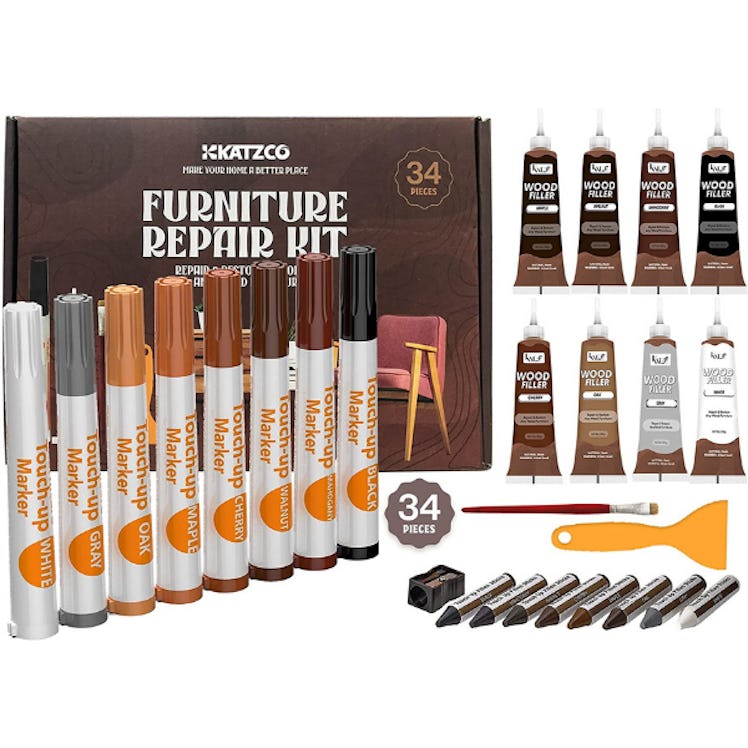 Katzco Total Furniture Repair Kit (34 Pieces)