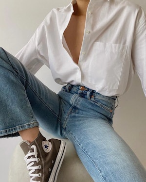 6 Oversize Button-Down Shirt Outfits That Are Polished But Chill