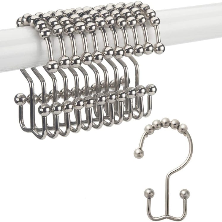 Titanker Double Sided Shower Curtain Hooks