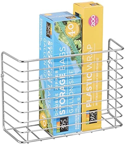 mDesign Farmhouse Metal Wire Wall &amp; Cabinet Door Mount