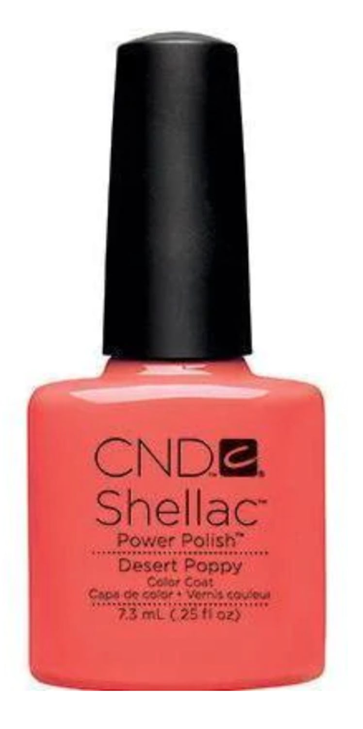 CND Shellac Desert Poppy for ombre nails