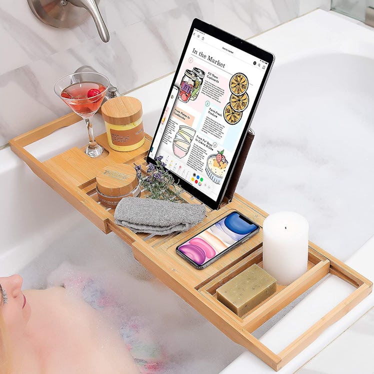 Homemaid Living Luxury Bamboo Bathtub Tray