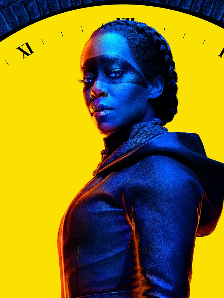 Regina King on the cover art of Watchmen