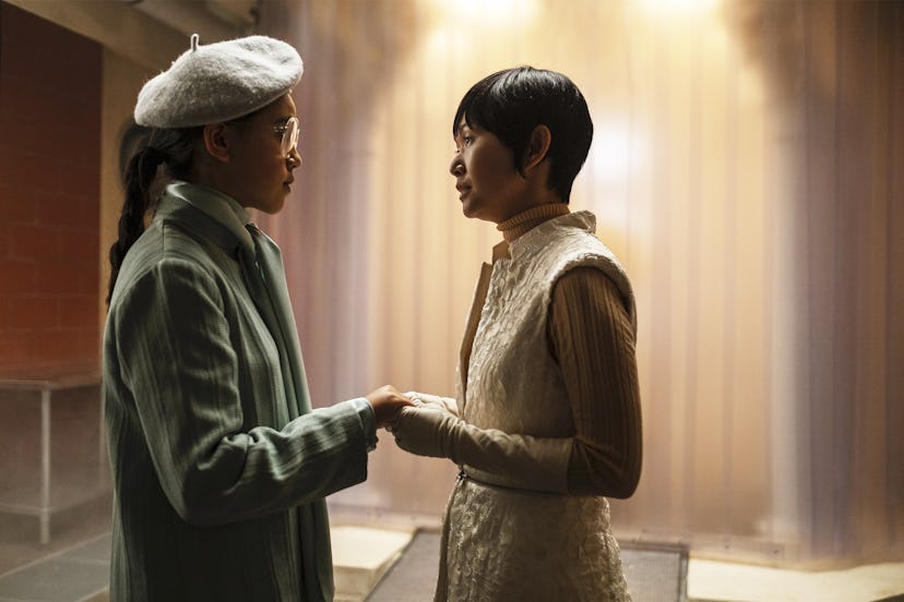 Bian II (Jolie Hoang-Rappaport) and Lady Trieu (Hong Chau) in Watchmen