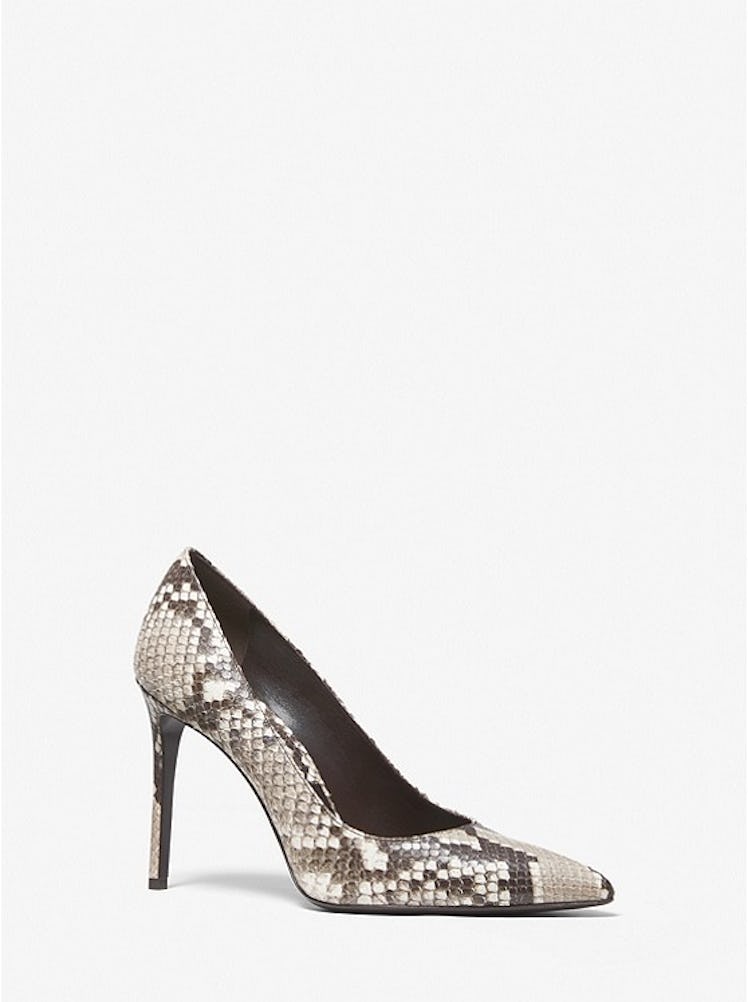 Michael Kors Collection snakeskin print heels