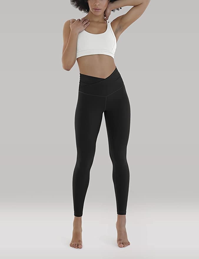 ODODOS Cross Waist Yoga Leggings